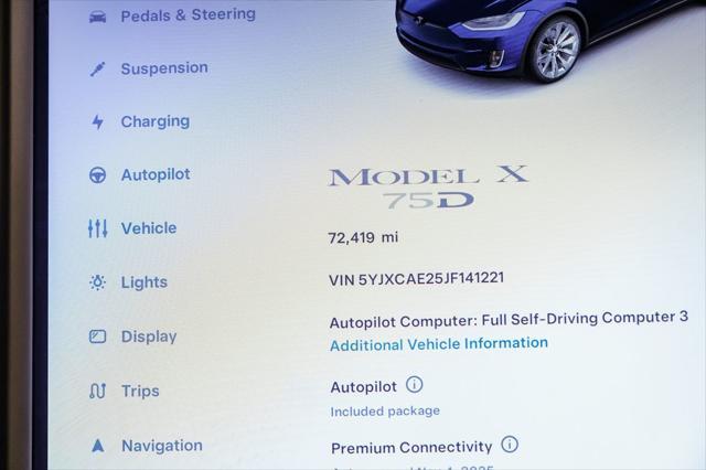 used 2018 Tesla Model X car, priced at $28,498