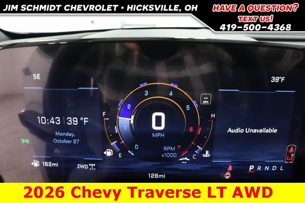 new 2026 Chevrolet Traverse car, priced at $44,614