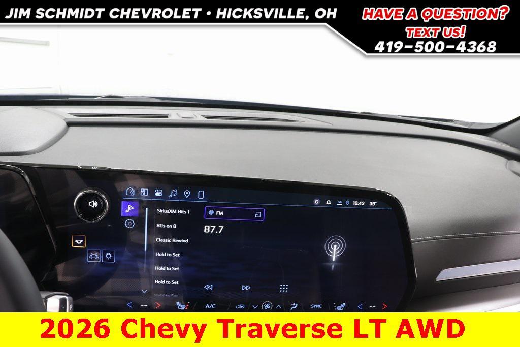 new 2026 Chevrolet Traverse car, priced at $44,614