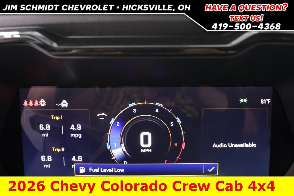 new 2026 Chevrolet Colorado car, priced at $47,000