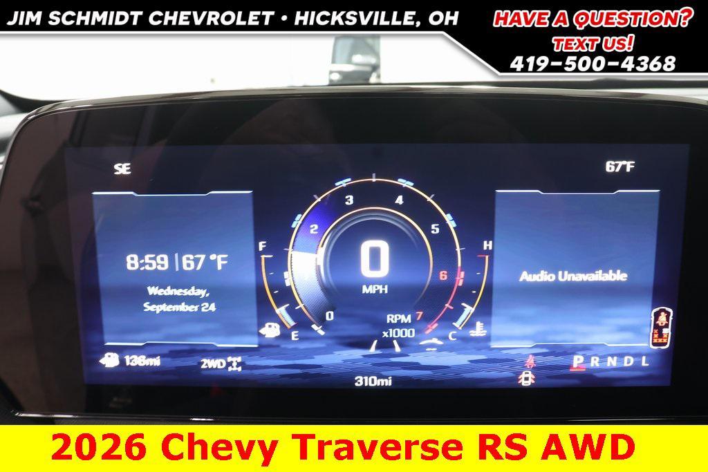 new 2026 Chevrolet Traverse car, priced at $61,000