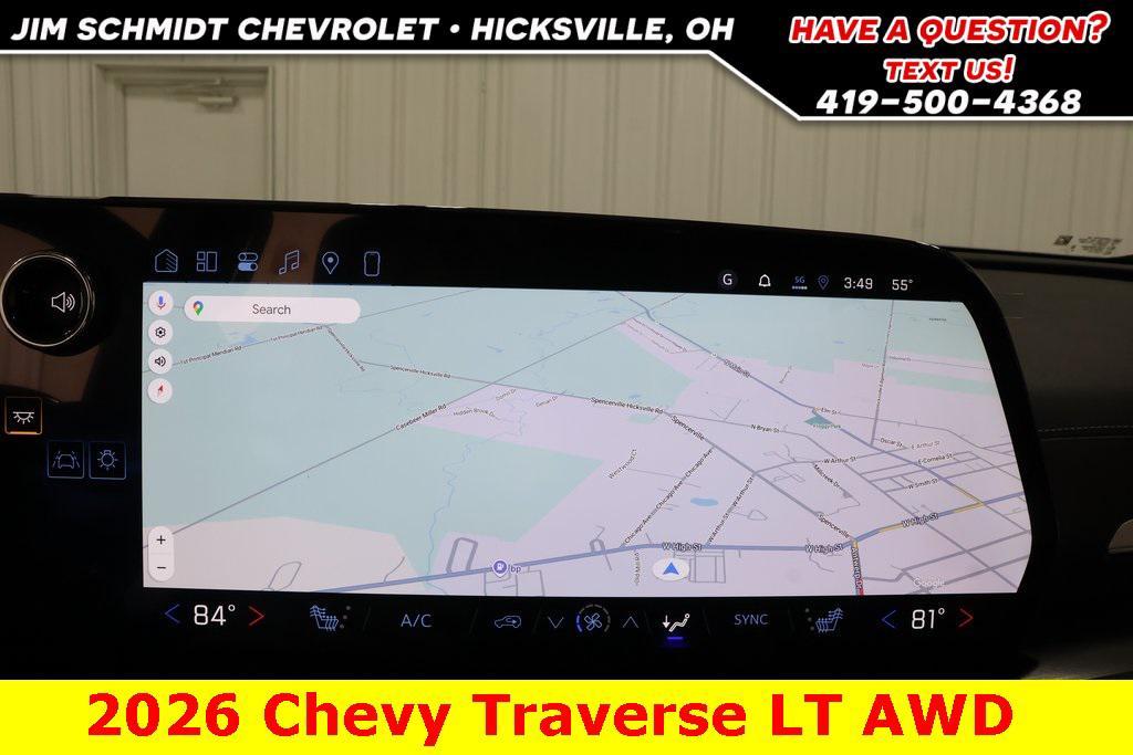 new 2026 Chevrolet Traverse car, priced at $44,614