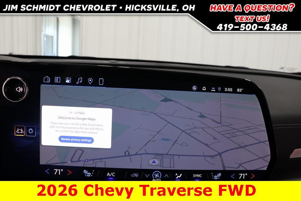 new 2026 Chevrolet Traverse car, priced at $43,000