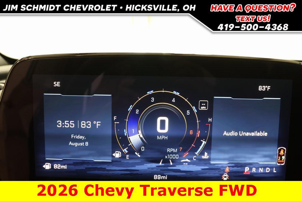 new 2026 Chevrolet Traverse car, priced at $43,000