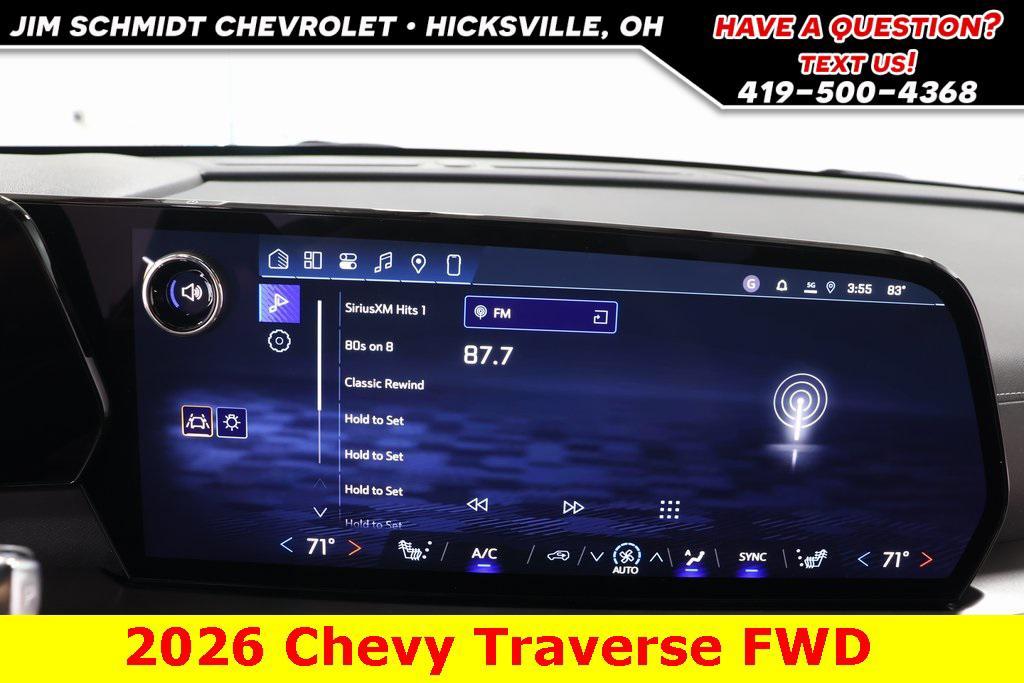 new 2026 Chevrolet Traverse car, priced at $43,000