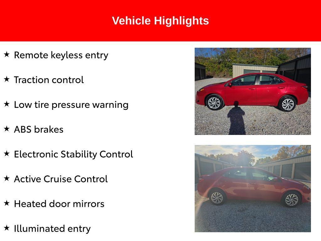 used 2017 Toyota Corolla car, priced at $16,957