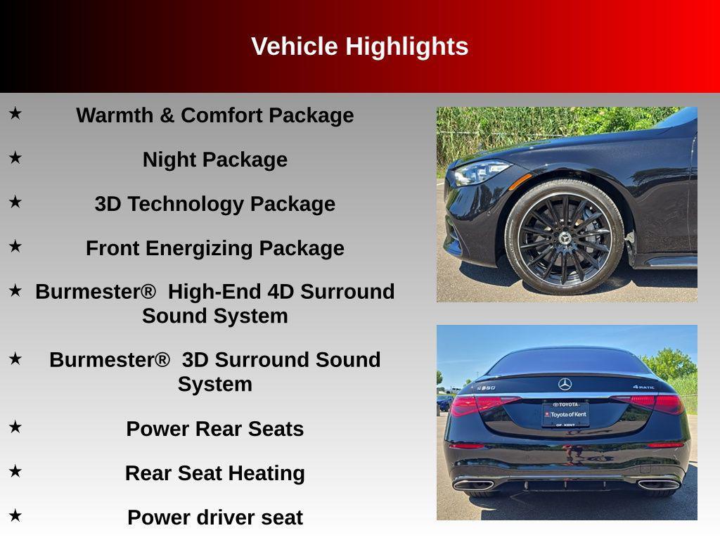 used 2024 Mercedes-Benz S-Class car, priced at $96,997