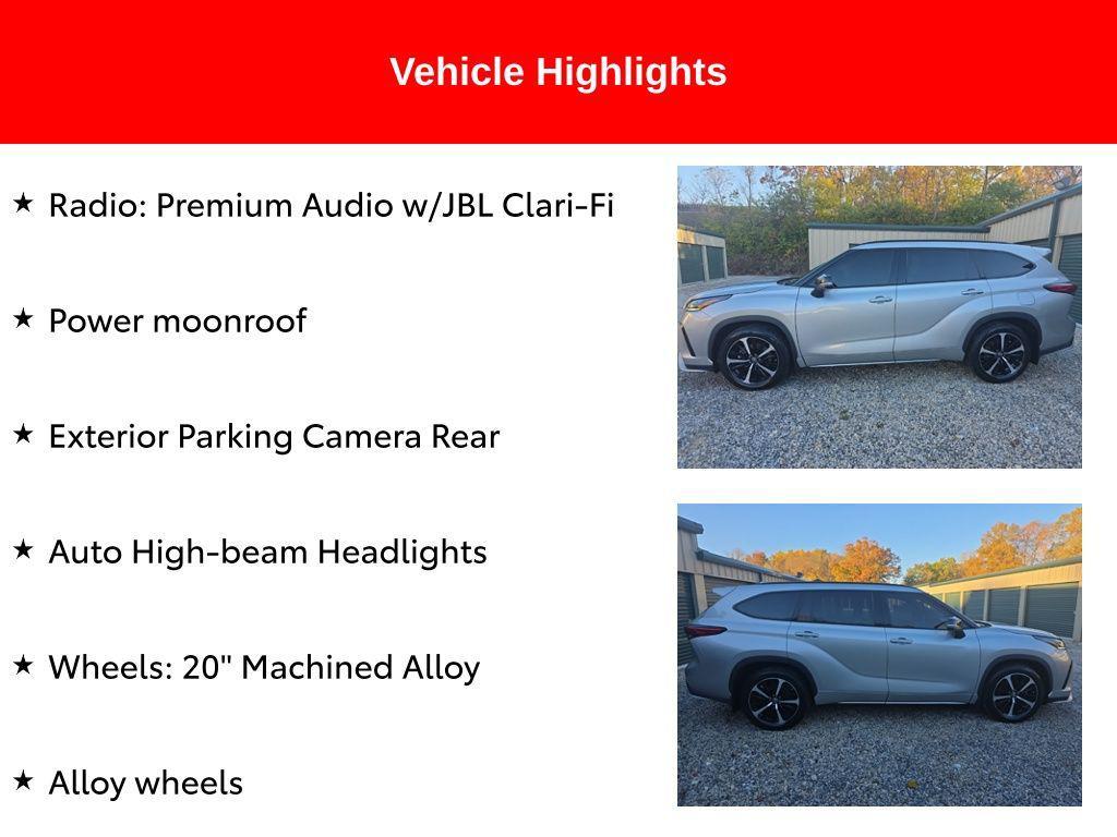 used 2021 Toyota Highlander car, priced at $29,375