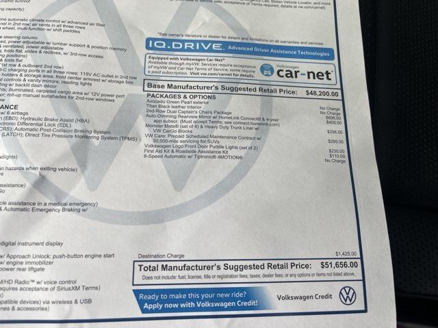 new 2025 Volkswagen Atlas car, priced at $49,755
