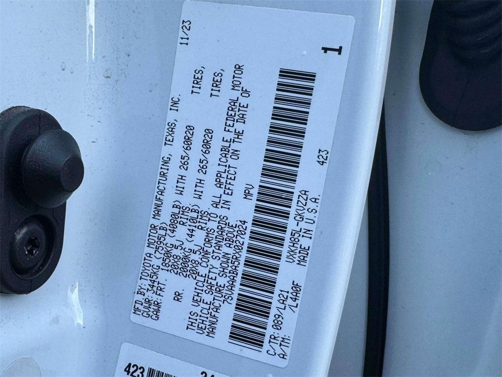used 2024 Toyota Sequoia car, priced at $61,509