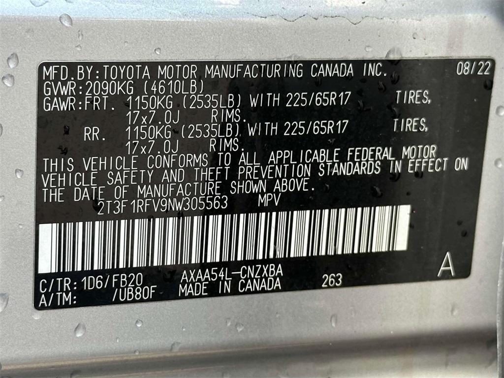 used 2022 Toyota RAV4 car, priced at $29,750