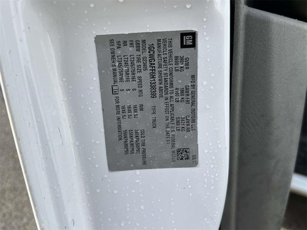 used 2017 Chevrolet Express 2500 car, priced at $11,102