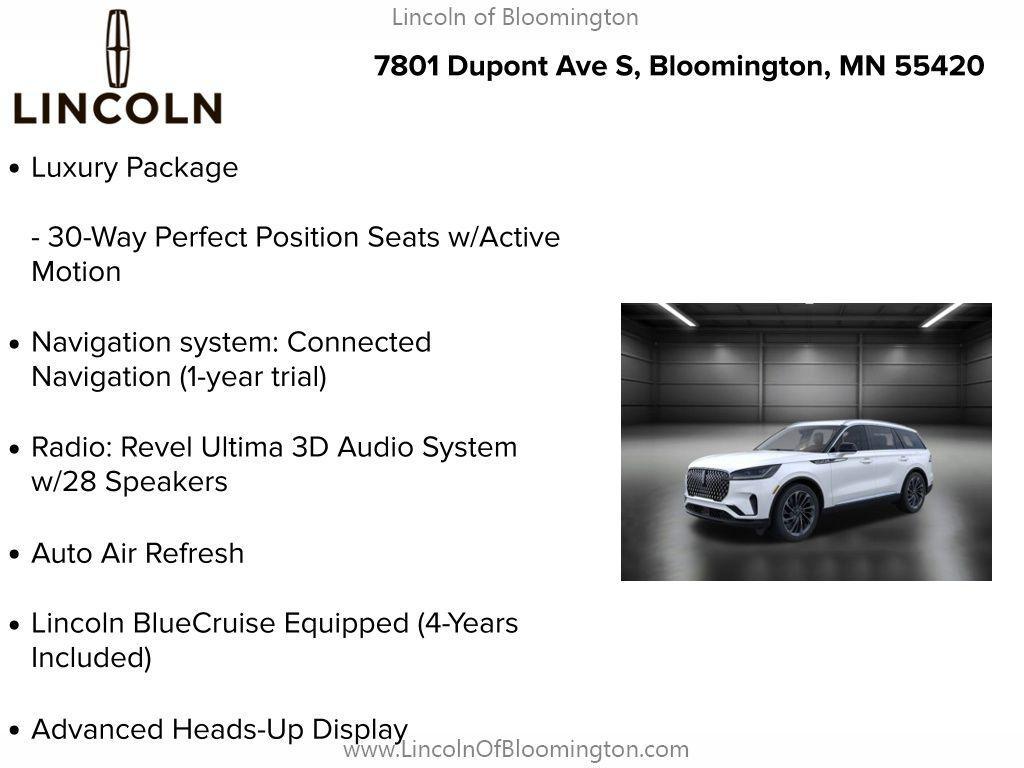 new 2025 Lincoln Aviator car, priced at $70,145