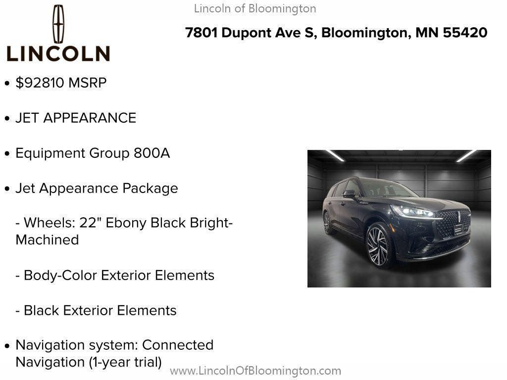 used 2025 Lincoln Aviator car, priced at $76,981
