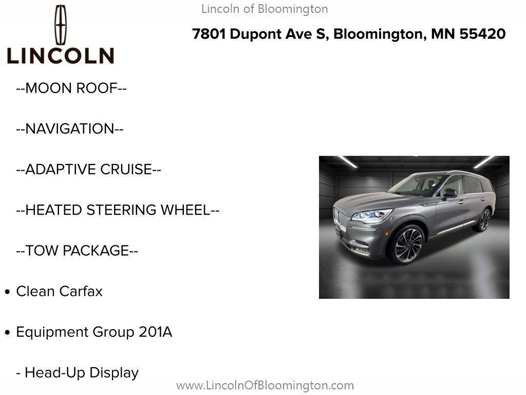 used 2022 Lincoln Aviator car, priced at $46,990