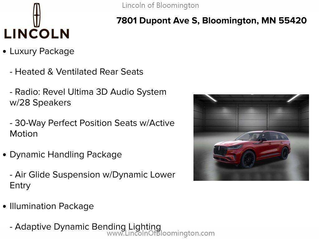 new 2025 Lincoln Aviator car, priced at $78,906