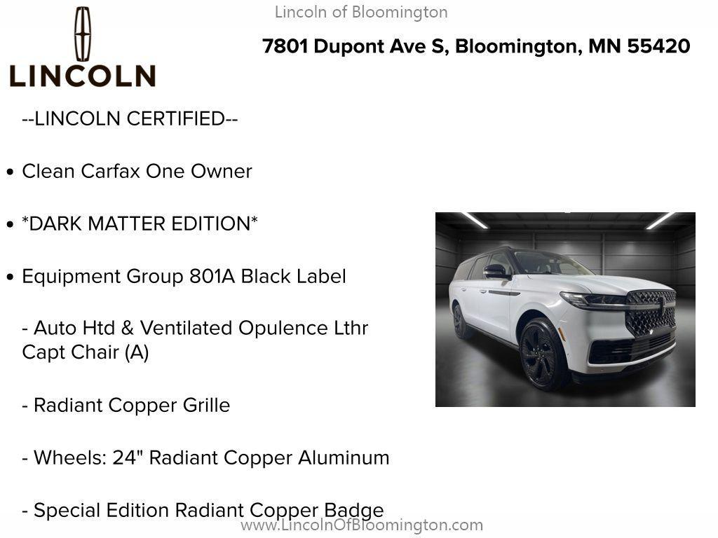 used 2025 Lincoln Navigator car, priced at $122,551