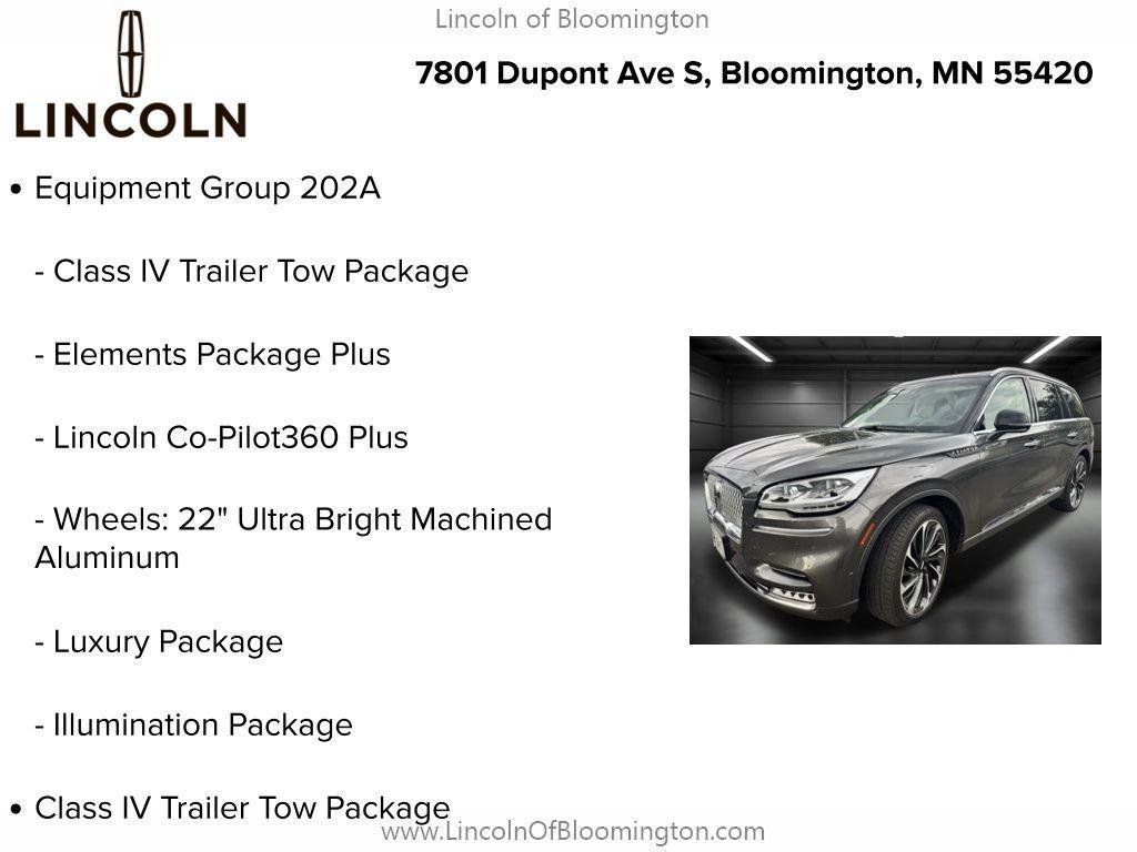 used 2020 Lincoln Aviator car, priced at $27,999