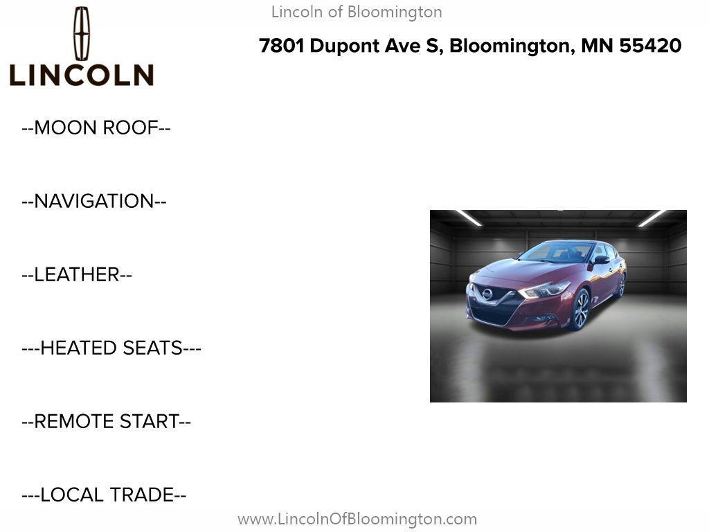 used 2017 Nissan Maxima car, priced at $12,345