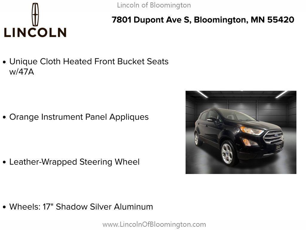 used 2021 Ford EcoSport car, priced at $13,748
