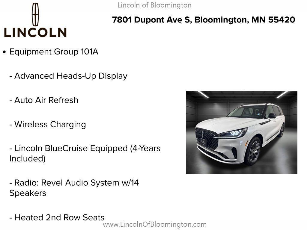 new 2025 Lincoln Aviator car, priced at $68,390