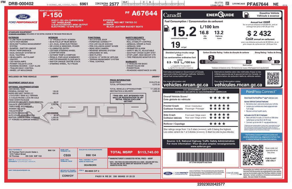 used 2023 Ford F-150 car, priced at $71,991