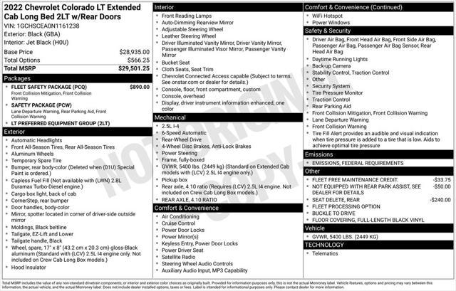 used 2022 Chevrolet Colorado car, priced at $22,994
