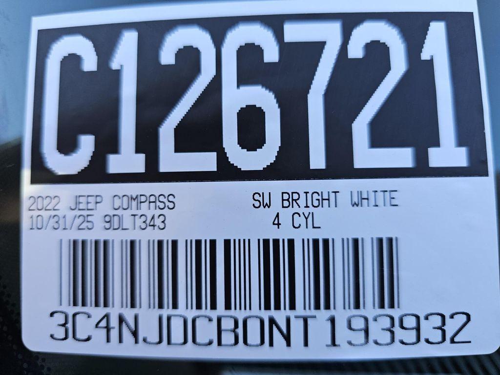 used 2022 Jeep Compass car, priced at $23,823