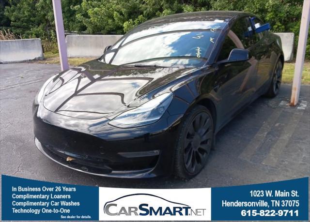 used 2022 Tesla Model 3 car, priced at $27,875