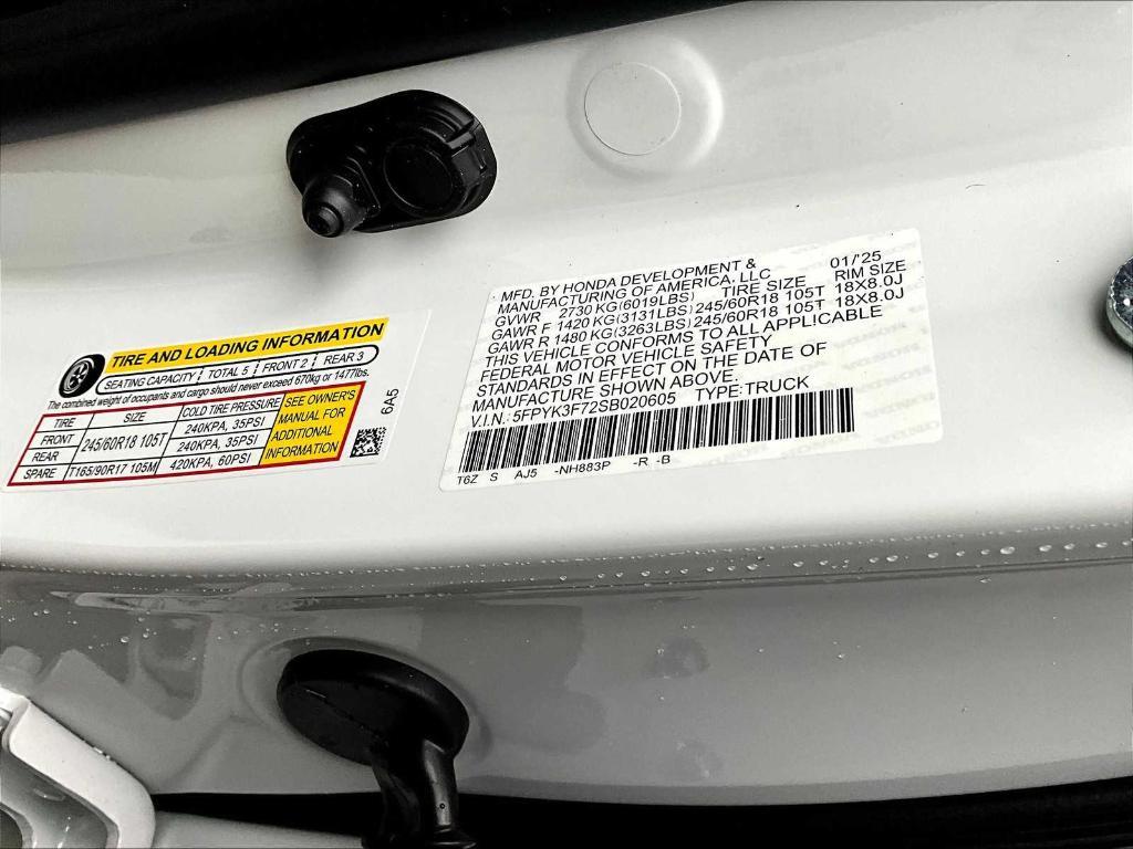 new 2025 Honda Ridgeline car, priced at $46,706