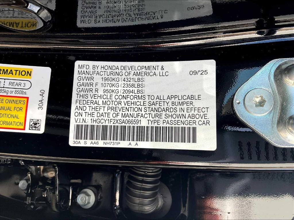 new 2025 Honda Accord car, priced at $29,490