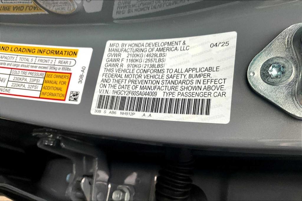 new 2025 Honda Accord Hybrid car, priced at $36,545