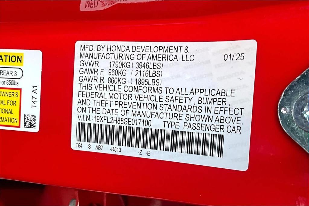 new 2025 Honda Civic car, priced at $28,600