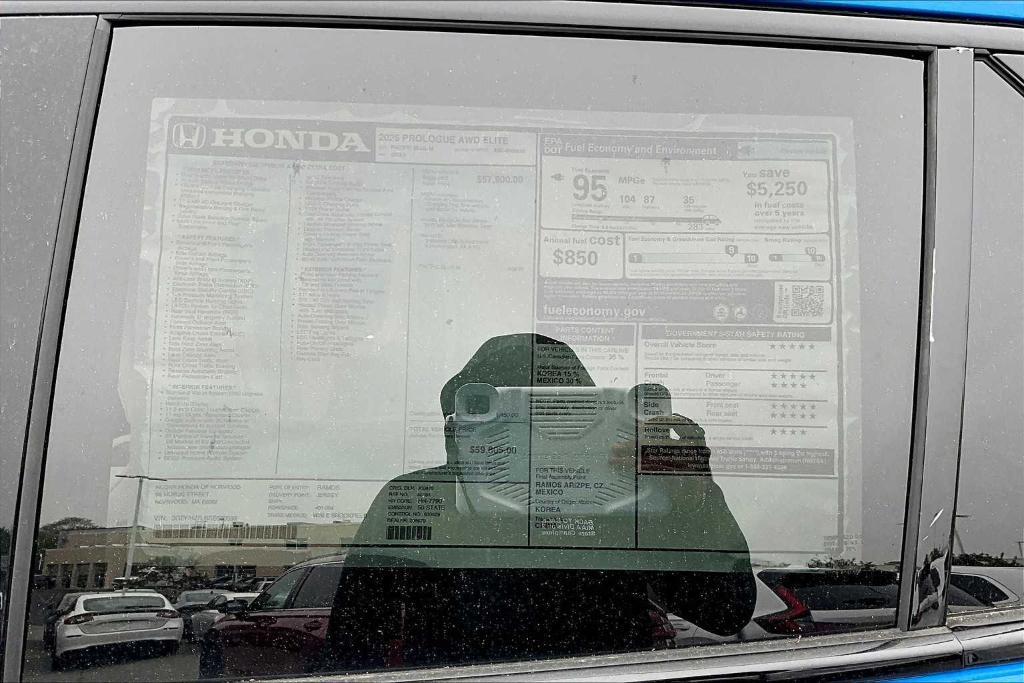 new 2025 Honda Prologue car, priced at $59,805