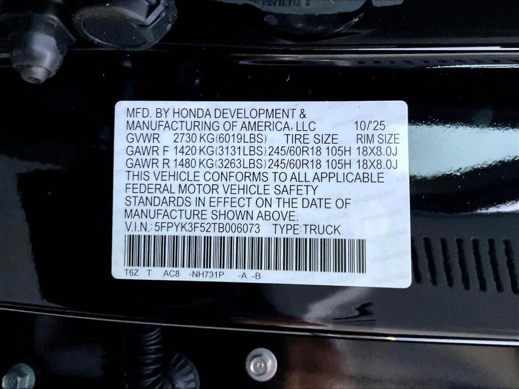 new 2026 Honda Ridgeline car, priced at $45,690