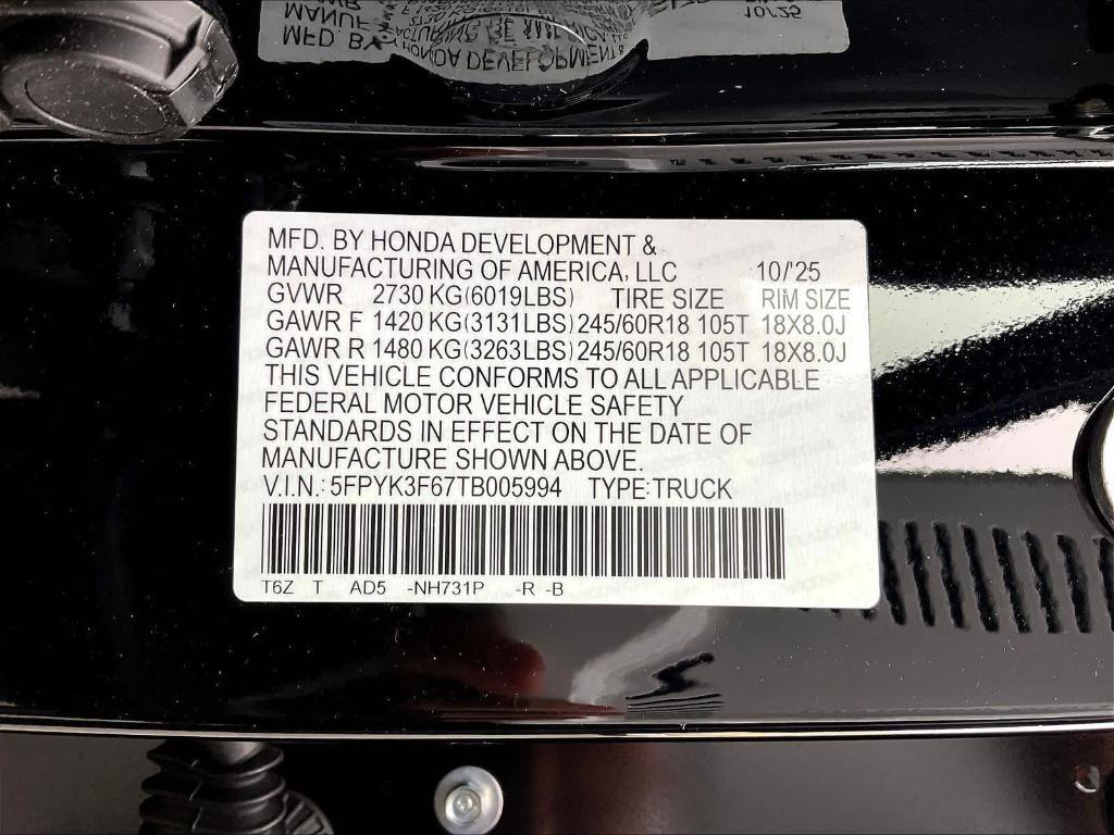 new 2026 Honda Ridgeline car, priced at $47,290