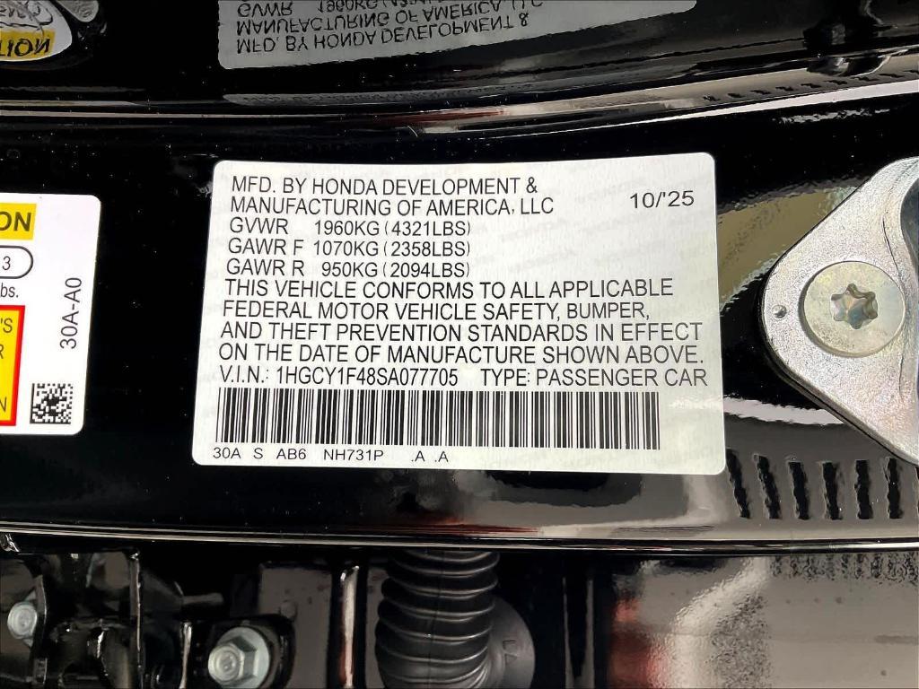 new 2025 Honda Accord car, priced at $30,520