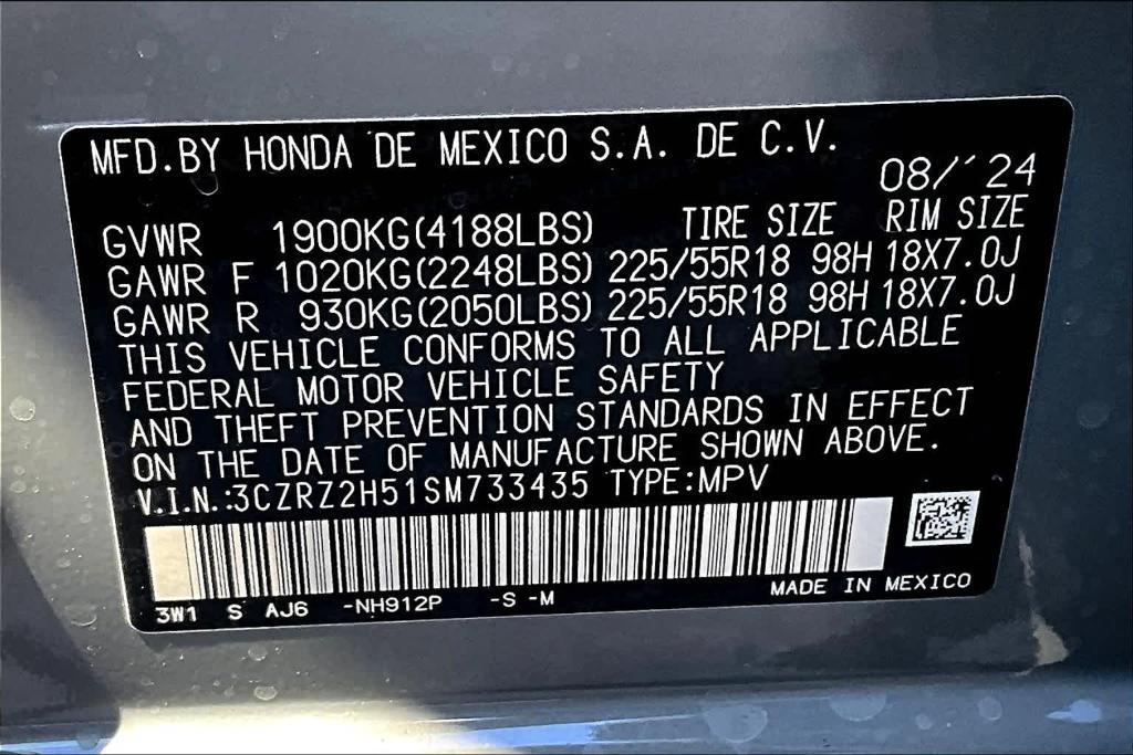 new 2025 Honda HR-V car, priced at $30,505