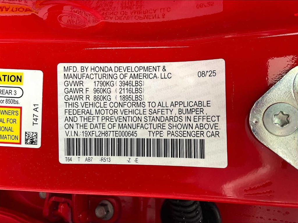 new 2026 Honda Civic car, priced at $28,990