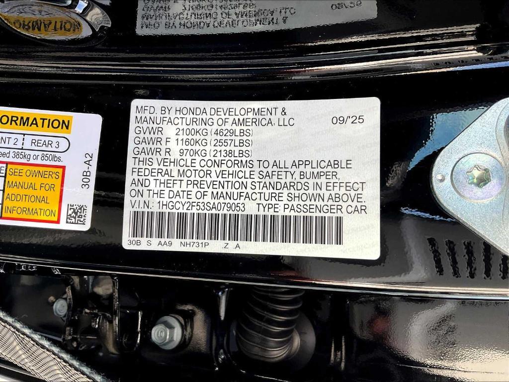 new 2025 Honda Accord Hybrid car, priced at $34,849