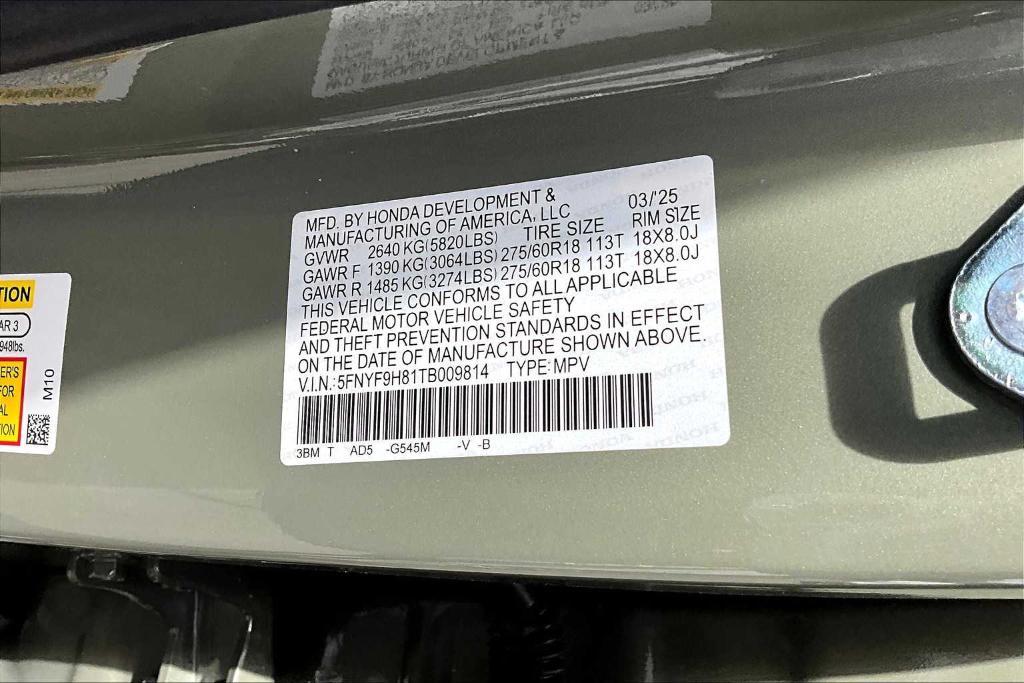 new 2026 Honda Passport car, priced at $57,855