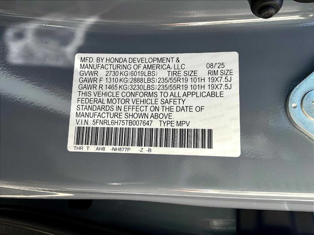 new 2026 Honda Odyssey car, priced at $46,210