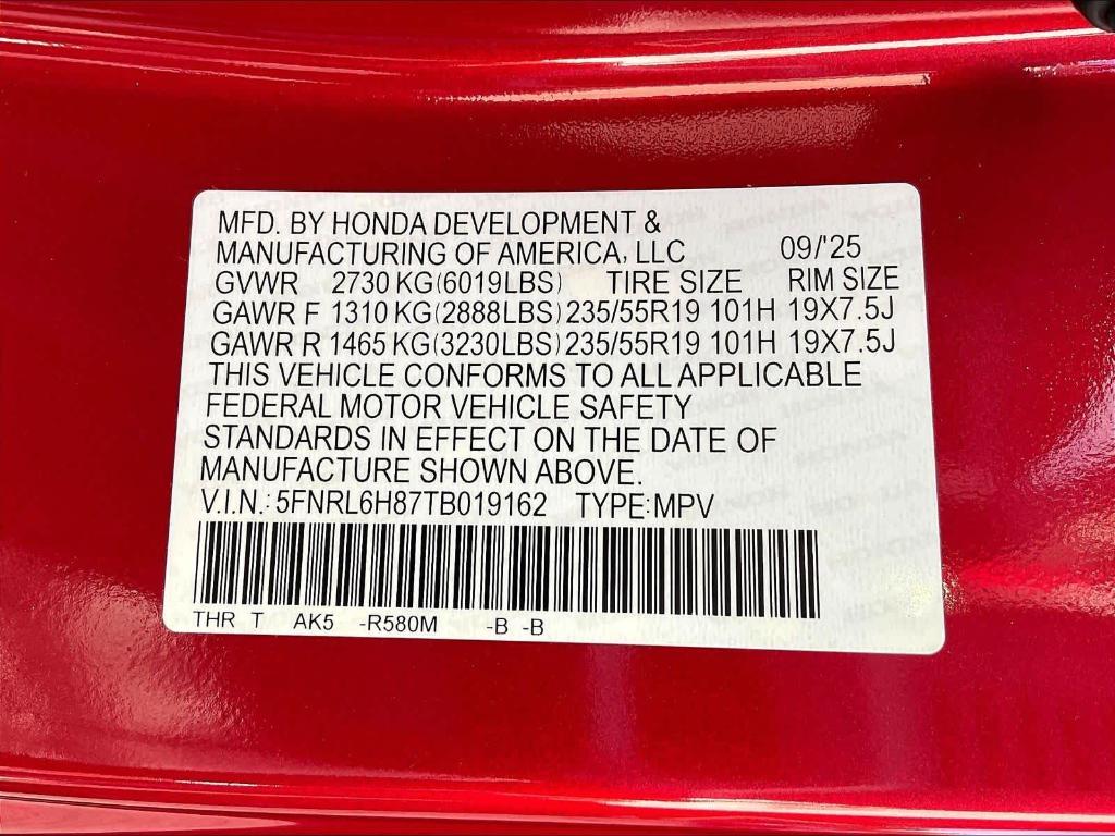 new 2026 Honda Odyssey car, priced at $47,945