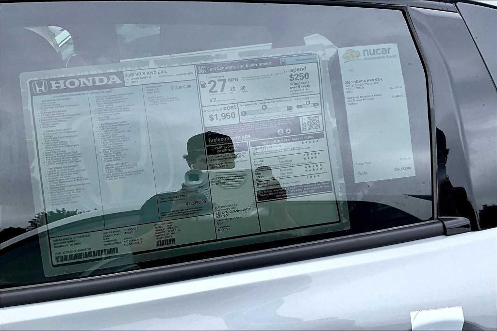 new 2025 Honda HR-V car, priced at $31,439
