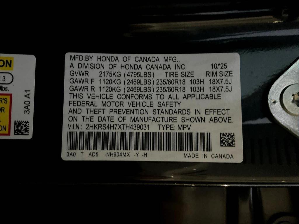 new 2026 Honda CR-V car, priced at $38,350