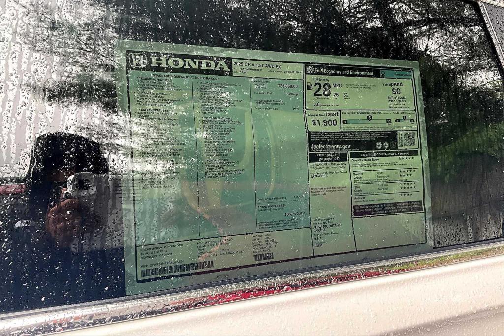 new 2025 Honda CR-V car, priced at $35,700