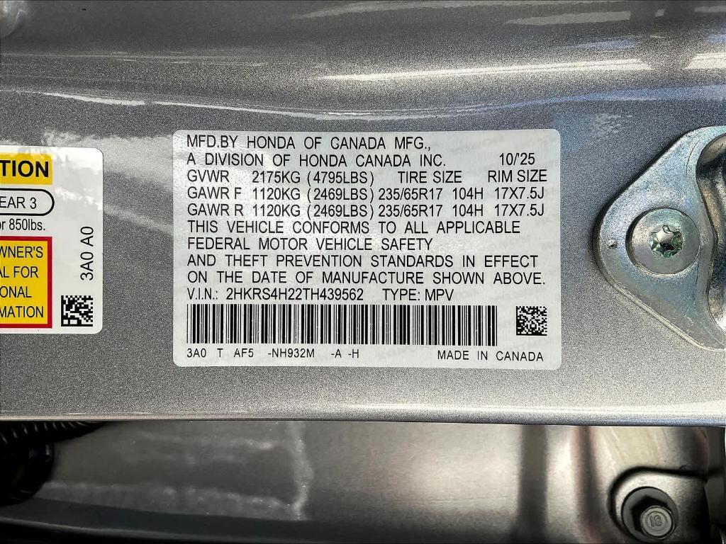 new 2026 Honda CR-V car, priced at $33,870