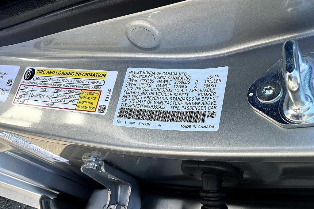 new 2025 Honda Civic Hybrid car, priced at $29,749