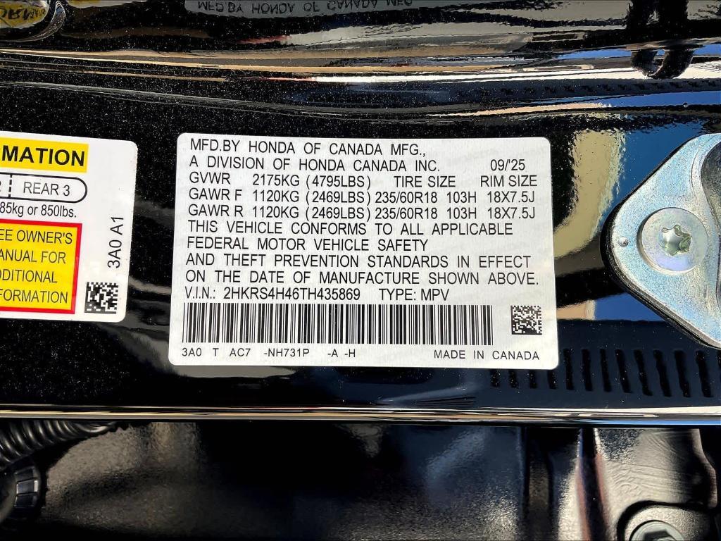 new 2026 Honda CR-V car, priced at $36,100