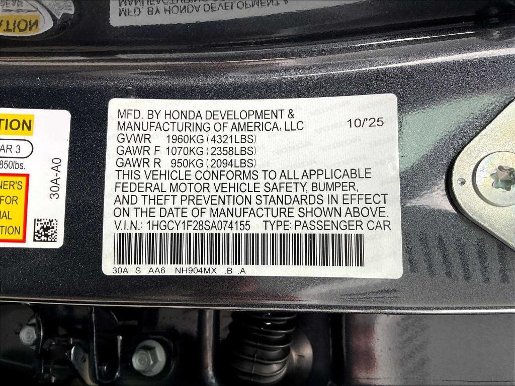 new 2025 Honda Accord car, priced at $28,503